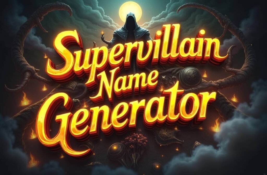 SuperVillain Name Generator : Create Bold and Evil Names Instantly 1 SuperVillain Name Generator