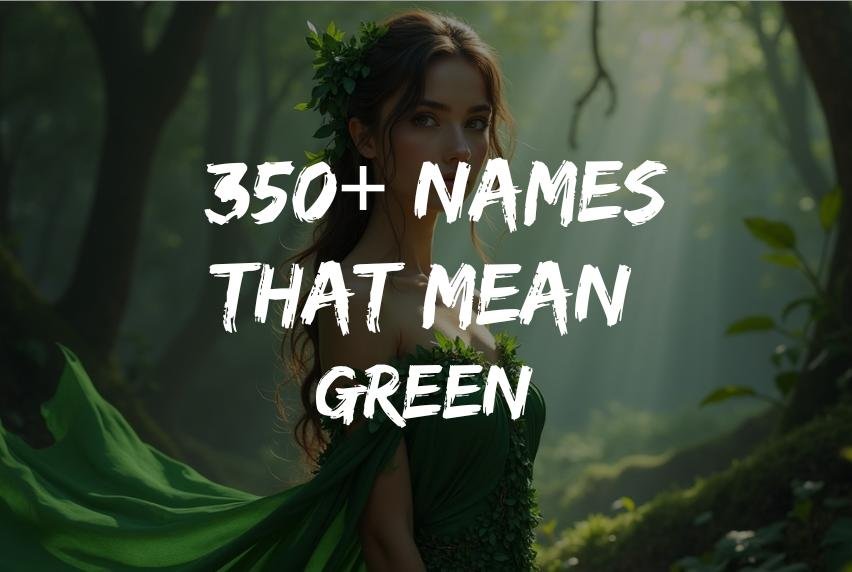 350+ Names That Mean Green (with Meaning & Origin) 1 Names That Mean Green
